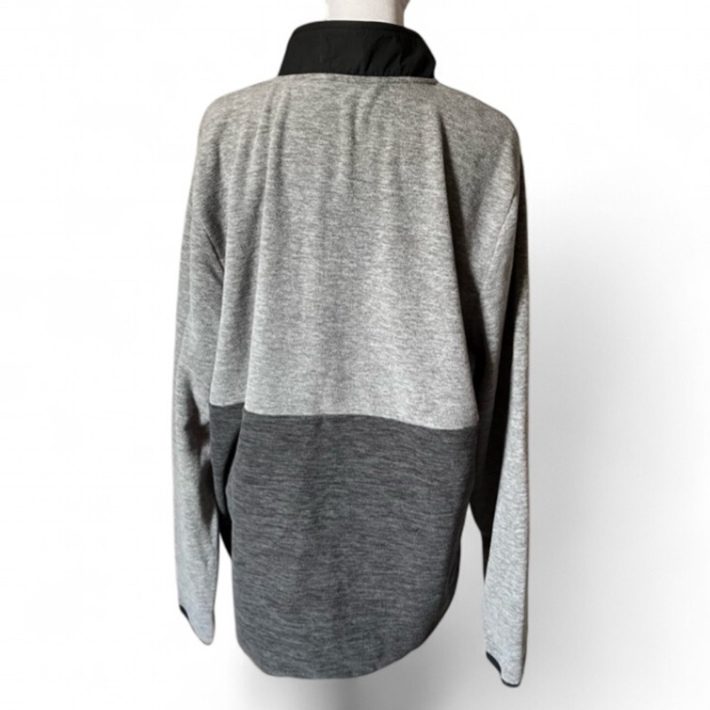 DSG Everyday Colorblock Heather Polar Fleece 1/2 Zip Pullover Jacket size Large - Picture 2 of 4